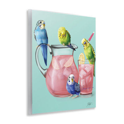 "Budgies & Pink Lemonade" par Mehu Art