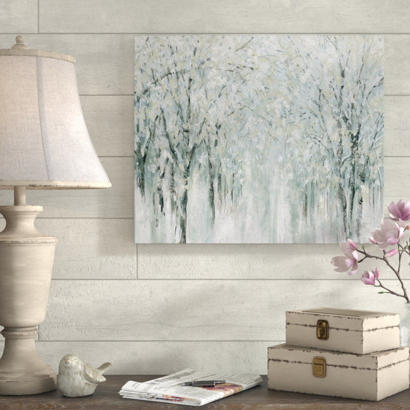 Reproduction « Winter Mist » Arfah, Toile tendue, 24 po x 36 po, Sans cadre