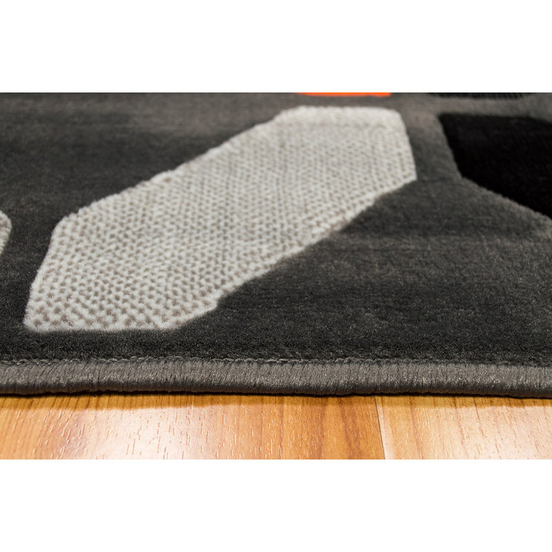 Geometric Indoor Rug, Rectangle 5' x 6'11"