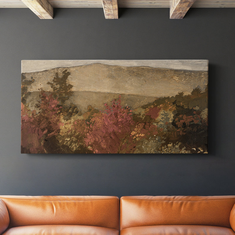 Série paysage - DCCL XXV - Toile tendue avec châssis - Prêt à être accroché, H 24 po x l 48 po