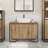 Vidaxl Bathroom Sink Cabinet Artisan Oak 35.8X13.8X23.6 In Engineered Wood