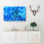 Blue Dahlia Flower Painting - Wrapped Canvas-56654951