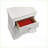 Blaze Modern 2-Drawer Wood Nightstand in White-738623400