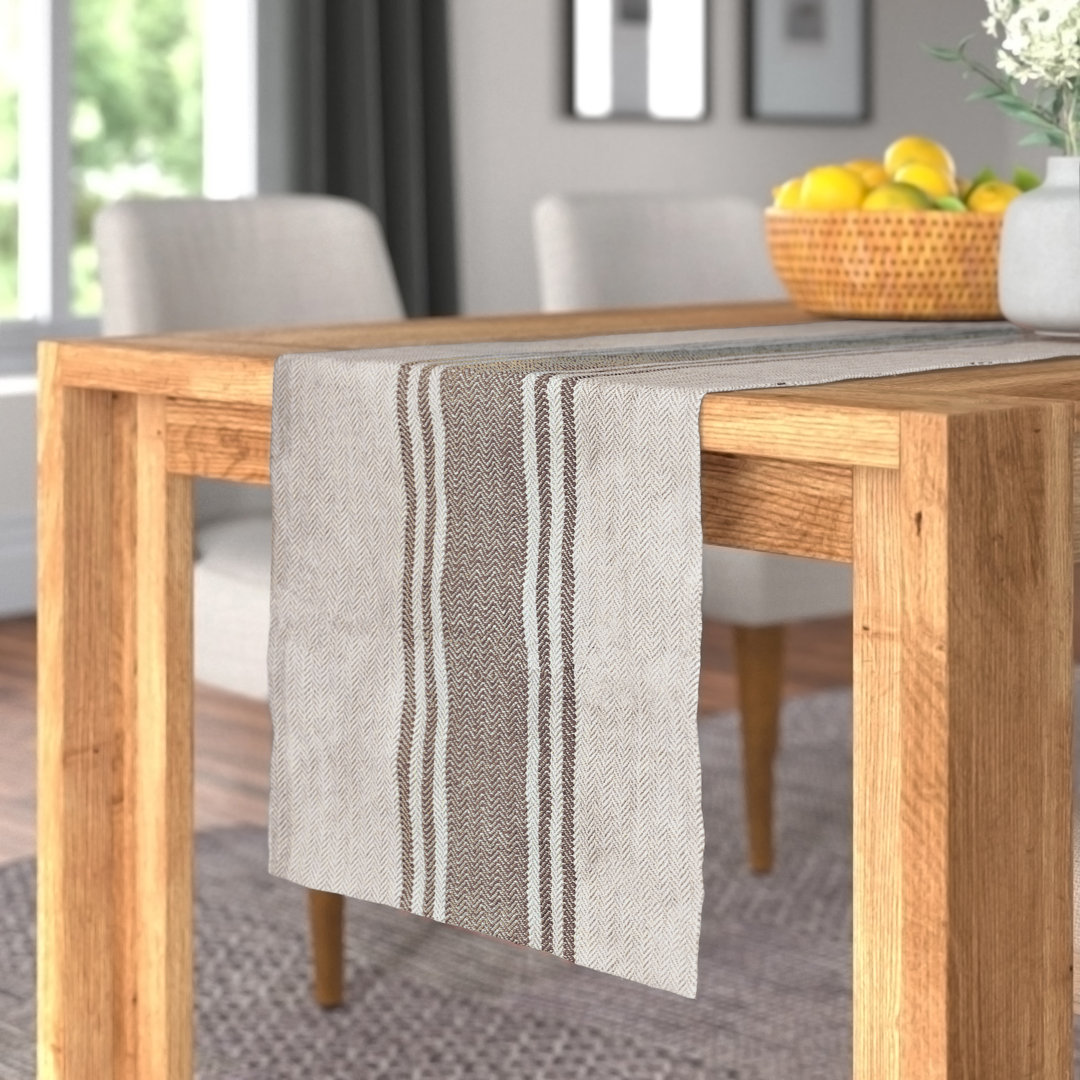 Bergerac Striped Cotton Table Runner Laurel Foundry Modern Farmhouse® 