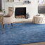 Tapis intérieur / extérieur bleu marine / bleu Nourison Essentials-1731808344