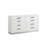 Vannida 8 - Drawer Dresser in Milky White
