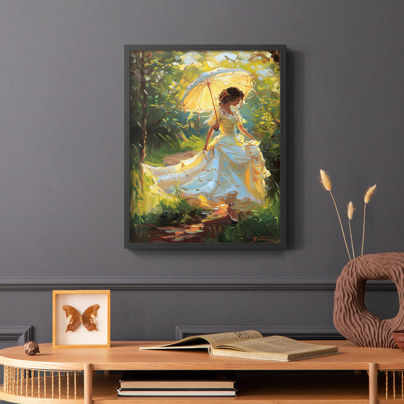 WOMEN-CCL - Reproduction d'art encadrée de qualité supérieure - prête à être accrochée, Noir, H 20 po x l 8 po