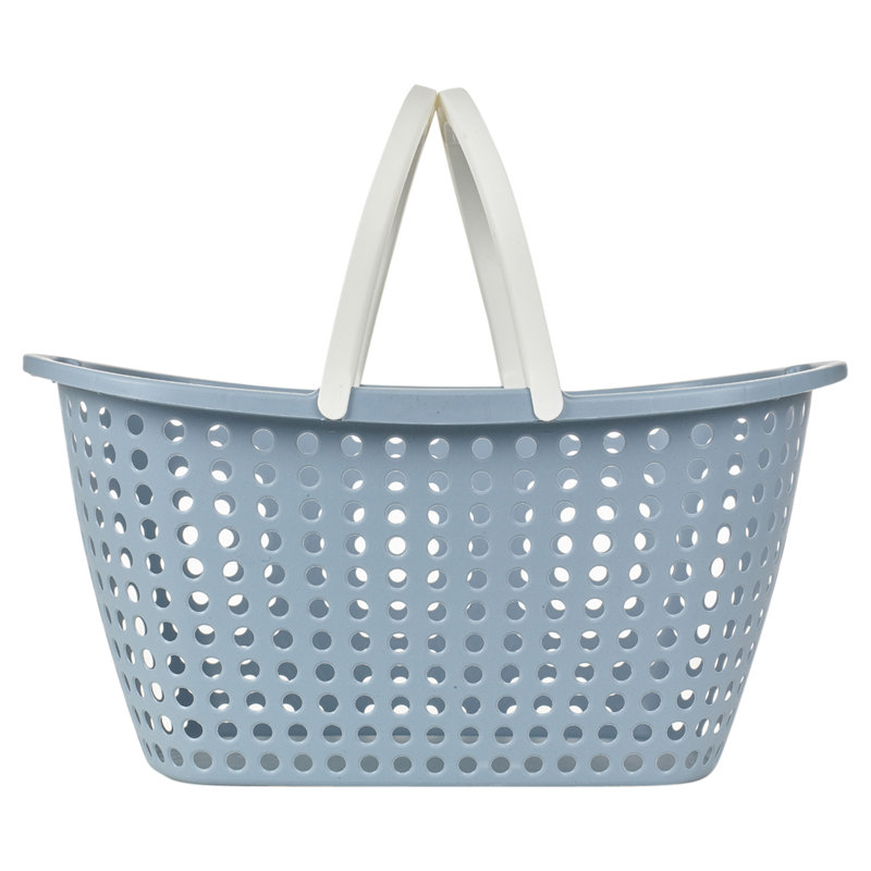Laundry Basket with Handles - Blue