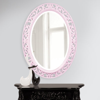 Hillpoint Traditional Ornate Oval Beveled Accent Mirror