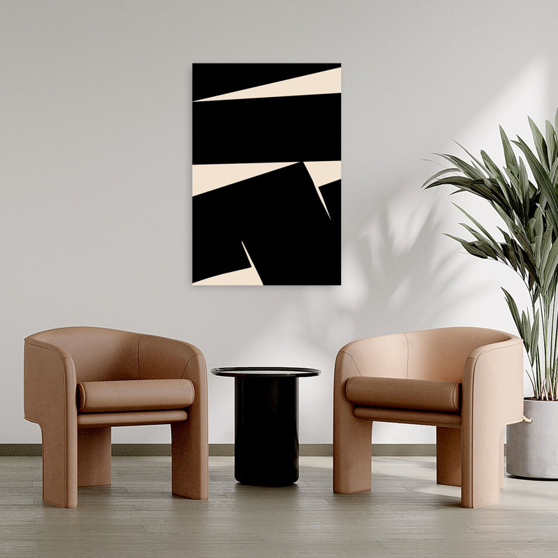 Art contemporain abstrait géométrique contemporain, H 36 po x l 24 po