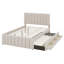 Lit plateforme double avec lit gigogne et 3 tiroirs-166717682