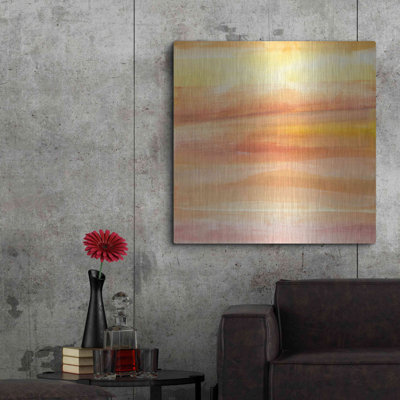 Brayden Studio «Golden Sands I» par Chris Paschke, art mural en métal