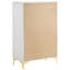 Commode rectangulaire à 5 tiroirs Karena blanche