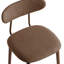 Ensemble de 4 chaises de salle à manger modernes rembourrées à dossier incurvé-1667820662
