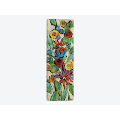 «Confetti Floral III» par Silvia Vassileva, reproduction d'art sur toile panoramique
