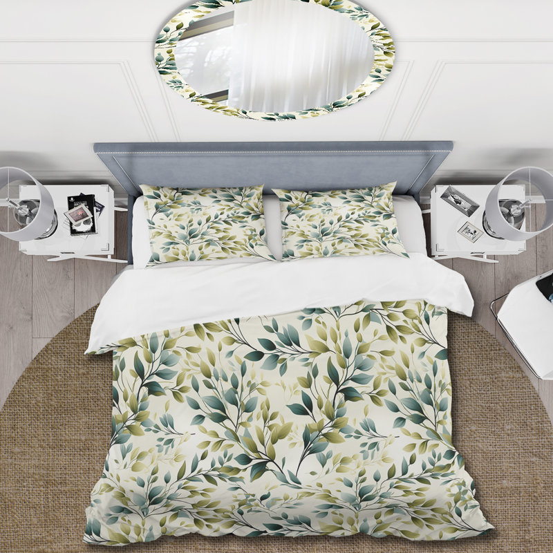 Literie maféo, Housse de couette pour grand lit et 2 taies décor
