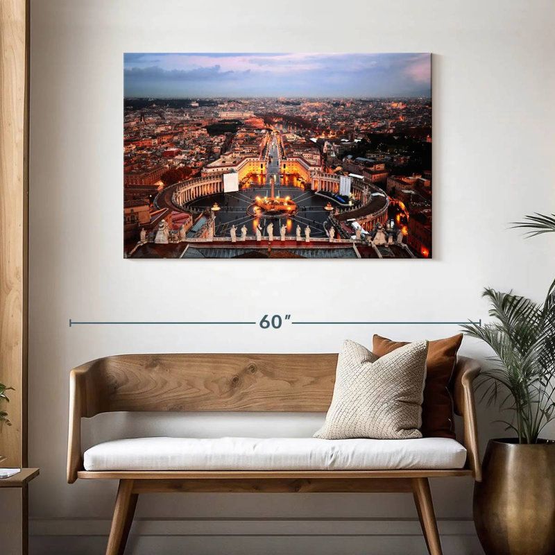 Ravi, place Saint-Pierre, Rome, H 30 po x l 45 po