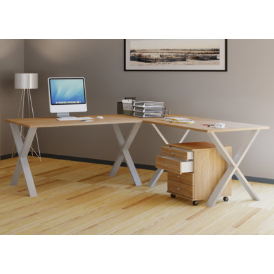 Solveg Metal Base Writing Desk
