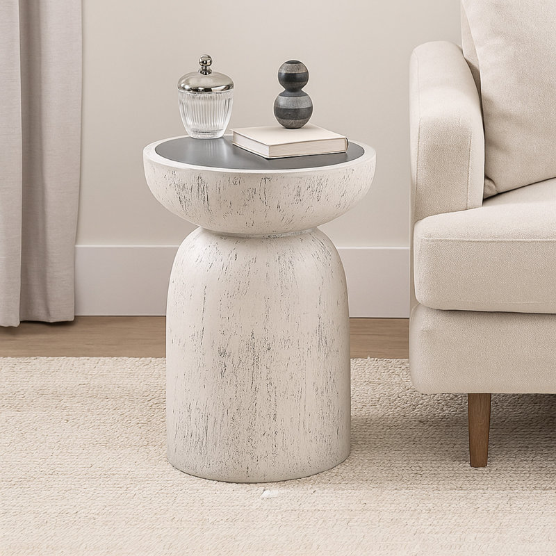 ACME Dylana Accent Table, Natural Gray Finish