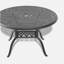 Ensemble de 5 pièces de mobilier de salle à manger en fonte d'aluminium toutes saisons avec cadre noir