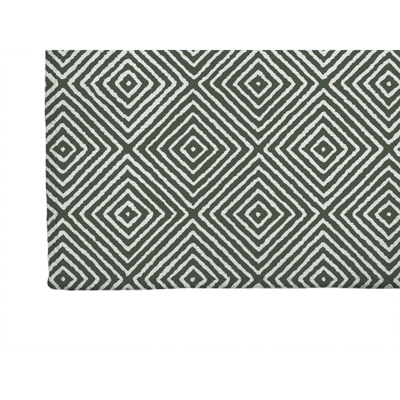 Tapis d'extérieur antidérapant Ikat, Tapis de couloir 2 pi 6 po x 8 pi