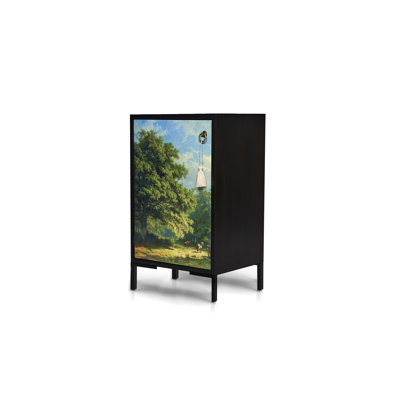 Haydenville 40cm W Solid Wood Bedside Table