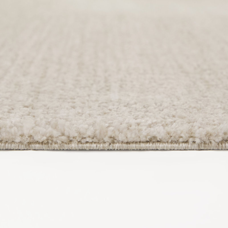 Bartel Cream/Beige Organic Geometric Area Rug, Rectangle 5'3" x 7'