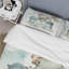 Baby Elephant In Crib With Flowers I - Ensemble de housse de couette animaux - Microfibre de polyester-110397471