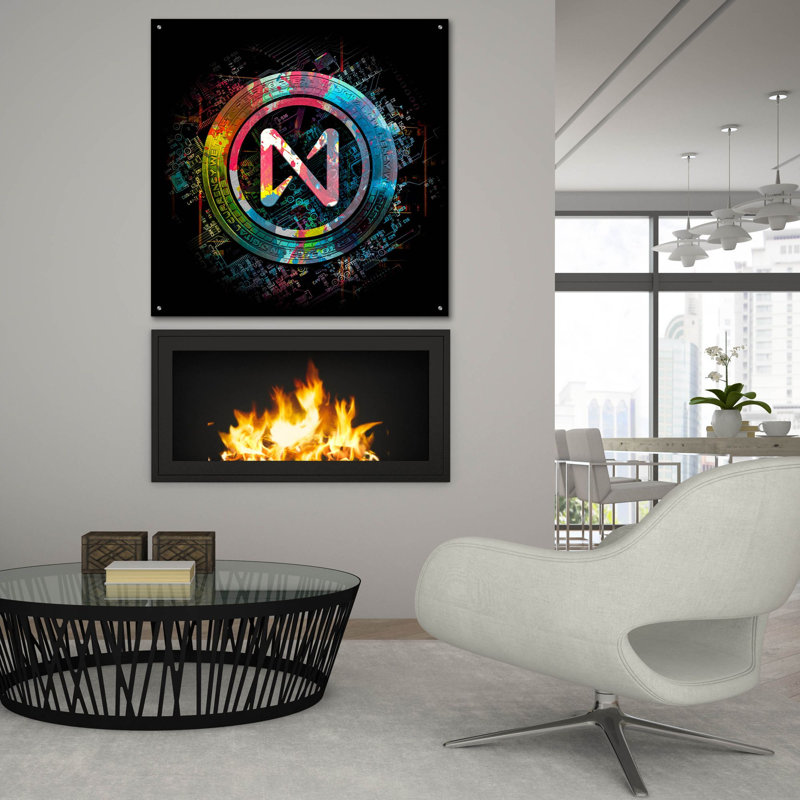 Art mural en verre acrylique, H 36 po x l 36 po x P 0,2 po
