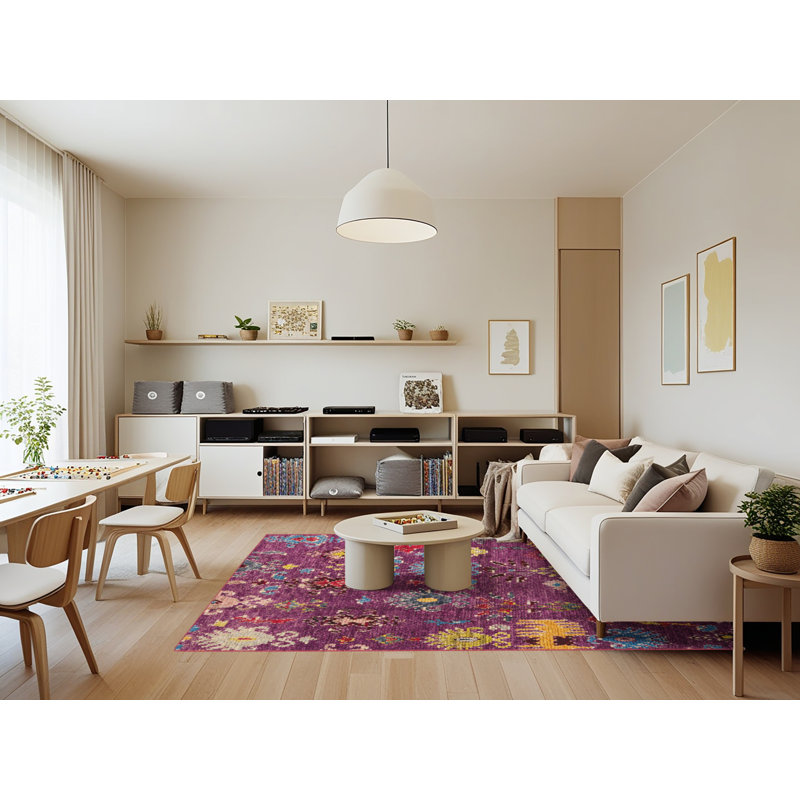 Tapis abstrait moderne 5211, Rectangle 7 pi x 9 pi