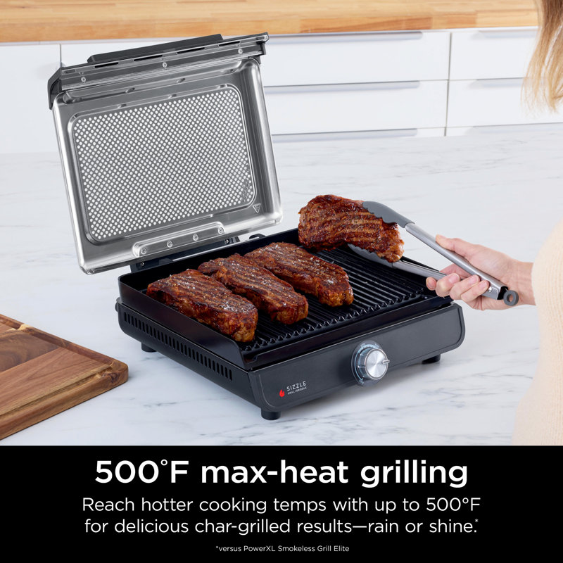 Ninja Sizzle Smokeless Nonstick Indoor Grill with Griddle