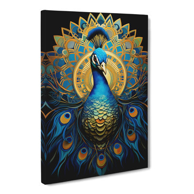 Peacock Geometric - No Frame Print