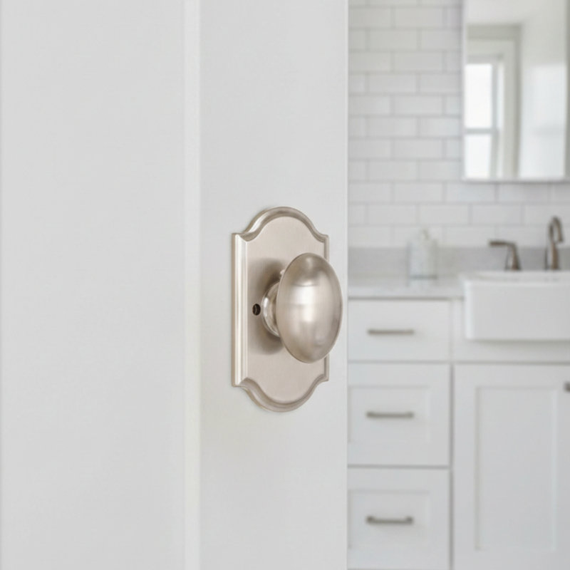 Bouton de porte Julienne, Nickel satiné