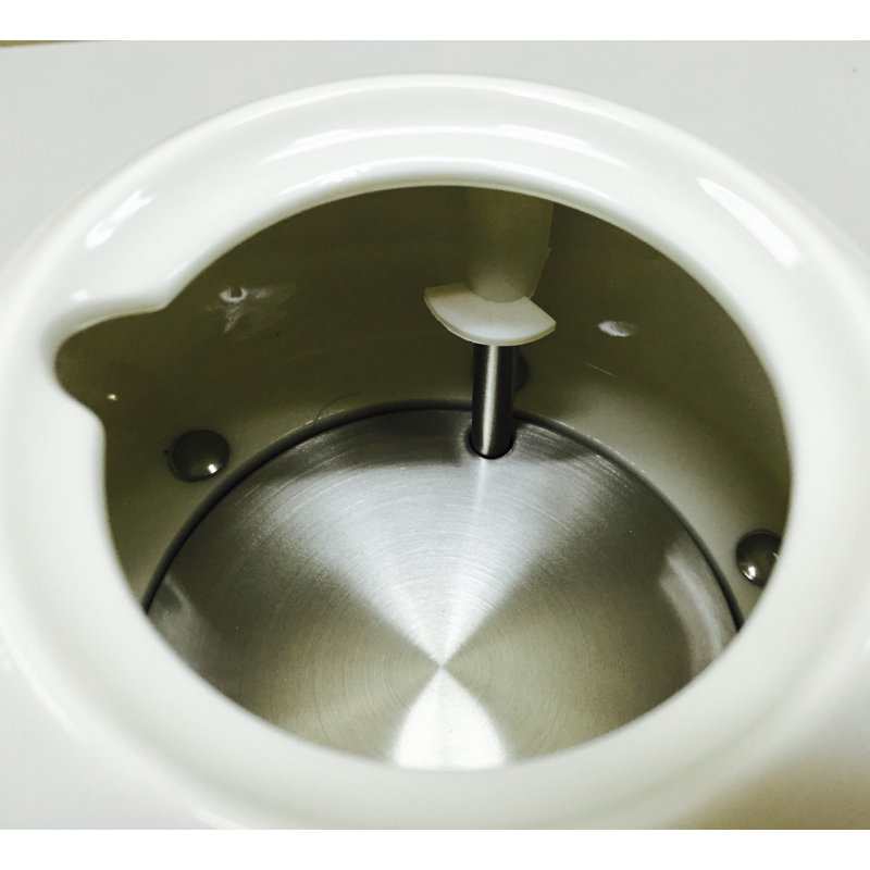 Théière Fixturedisplays®, céramique, avec plaque chauffante électronique 12025
