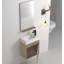 Ensemble de meuble-lavabo simple 18 po avec plateau en résine Argyroula-1738240689