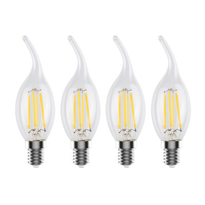 Abdurrehman 60 Watt Equivalent, C35 LED, Light Bulb, Warm White (2700K) E12/Candelabra Base