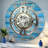 Wall Clock 24" Oversized for Living Room decor with Real Moving Gears England Collection-107103003