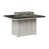 Hammered Top Black with Seashell Base