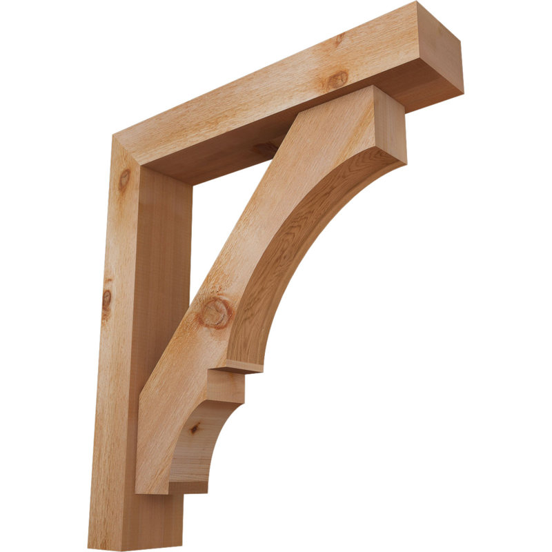 Support de bloc Balboa avec entretoise décalée, 24 x 30, Cèdre rouge occidental de l 6 po (scié brut)
