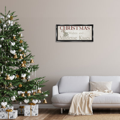 Cadre flottant Christmas Wishes & Mistletoe Kisses, design par Susie Boyer