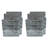 Sorbus Fabric Foldable Storage Cube Bins with Lids and Handle, 4-Pack-182071796