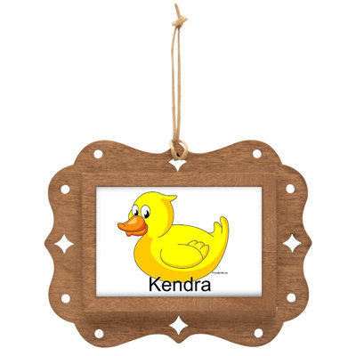 Personalized Duck Wooden Key Chain