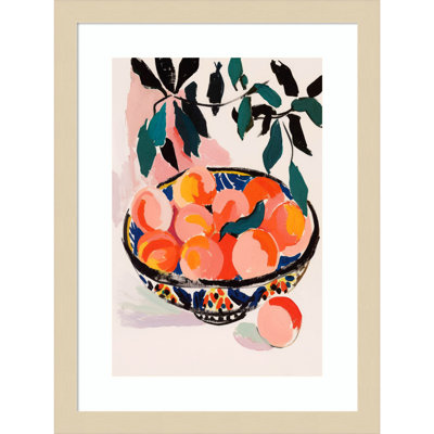 Ottilie "Fresh Peach Fruit Bowl" Print