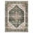 Soft Oriental Vintage Washable Distressed Area Rug - Green-74496945
