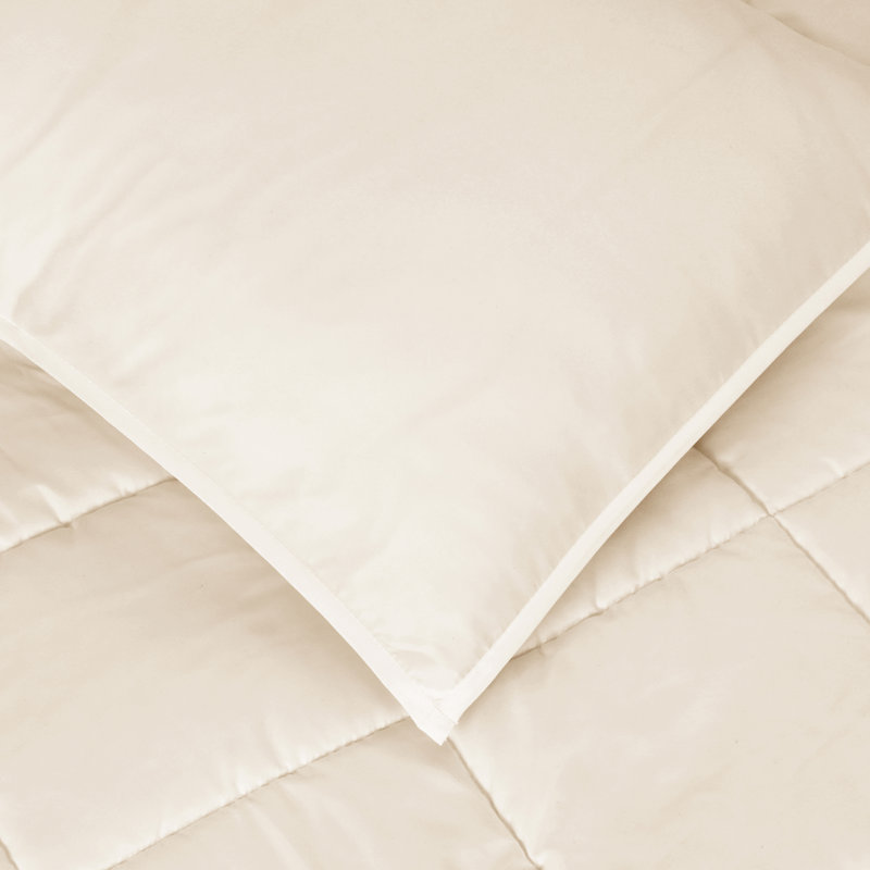 3-Piece Microfiber/Polyester Comforter Set, King, Beige