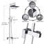 Ensemble de robinetterie de douche moderne et noire-99080476