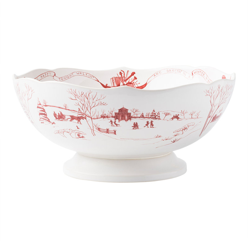 Country Estate Winter Frolic Centerpiece Bowl
