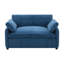 Fauteuil d'appoint surdimensionné en chenille, fauteuil confortable avec coussins-66233363