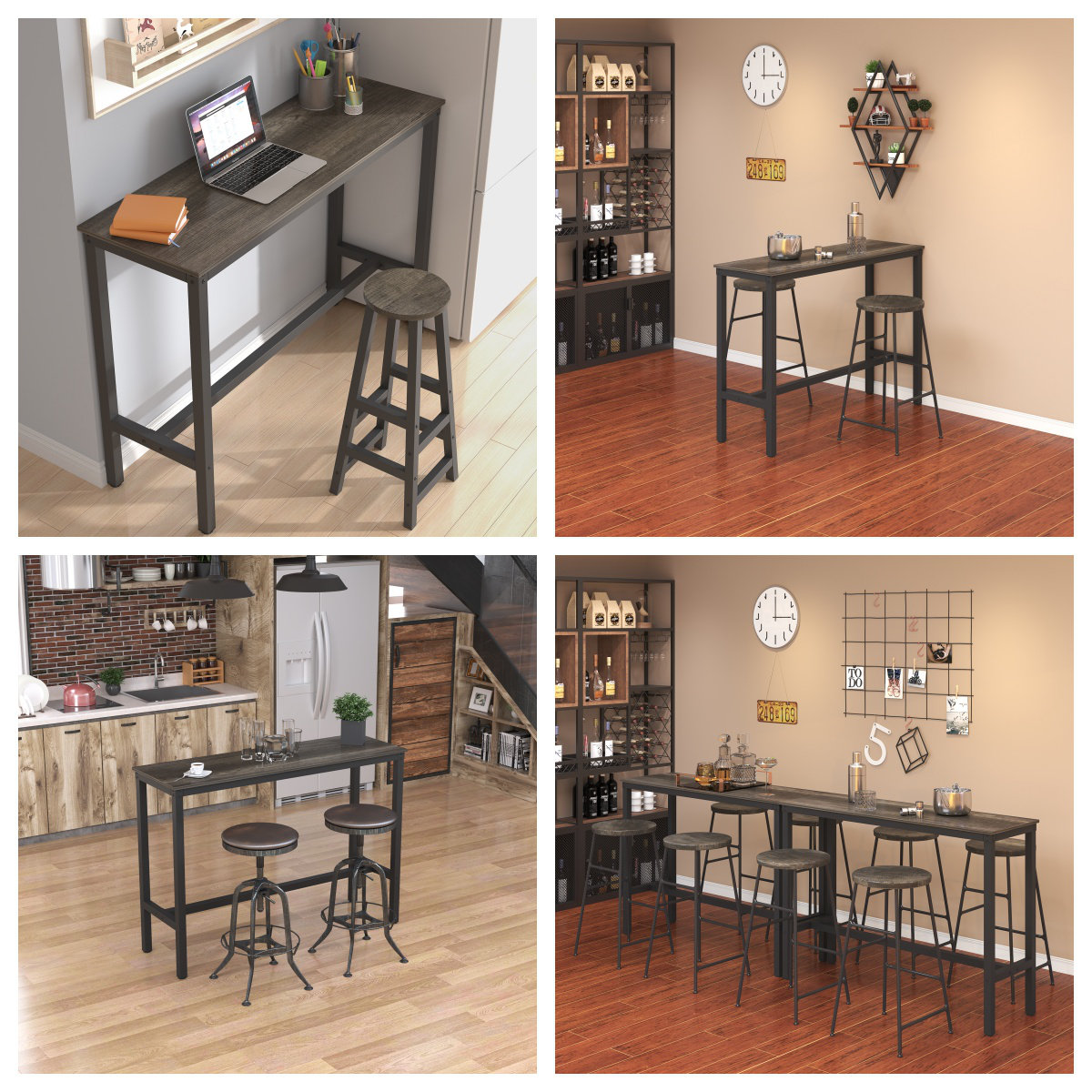 Latitude Run® Amner Metal Base Dining Table & Reviews - Wayfair Canada