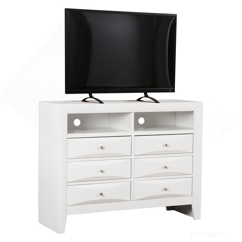 Commode média Marilla, blanc, Blanc